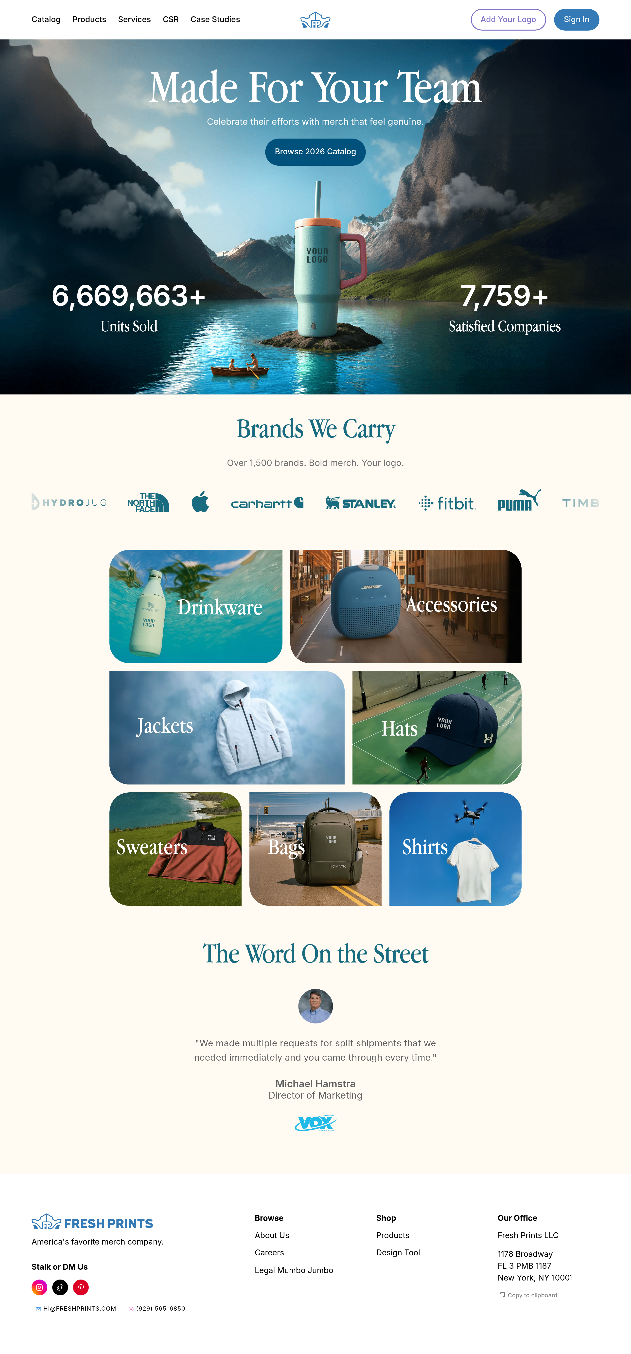Fresh Prints — Corporate