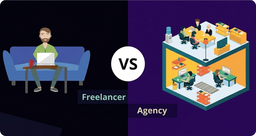 Agency vs Freelancer: What’s the Real Difference (and What Most Businesses Get Wrong)